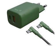 Hune Ładowarka sieciowa GaN 20W USB-C+USB-A + 1.2 m USB-C Forest - 1370698 - zdjęcie 1